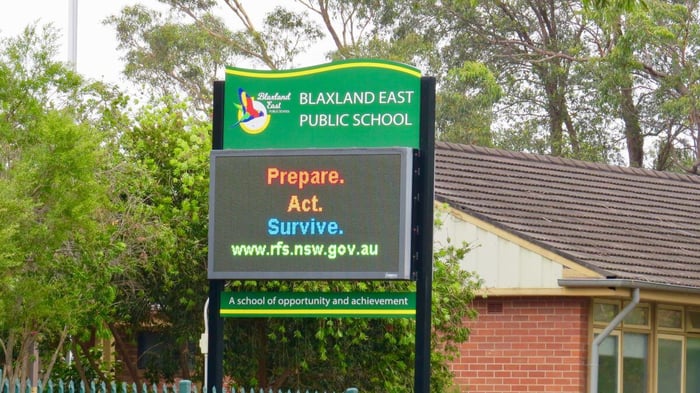 Bushfire Risk at Primary Shool