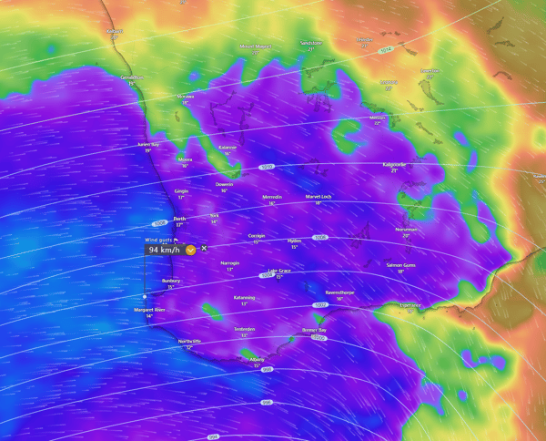 WA wind gusts